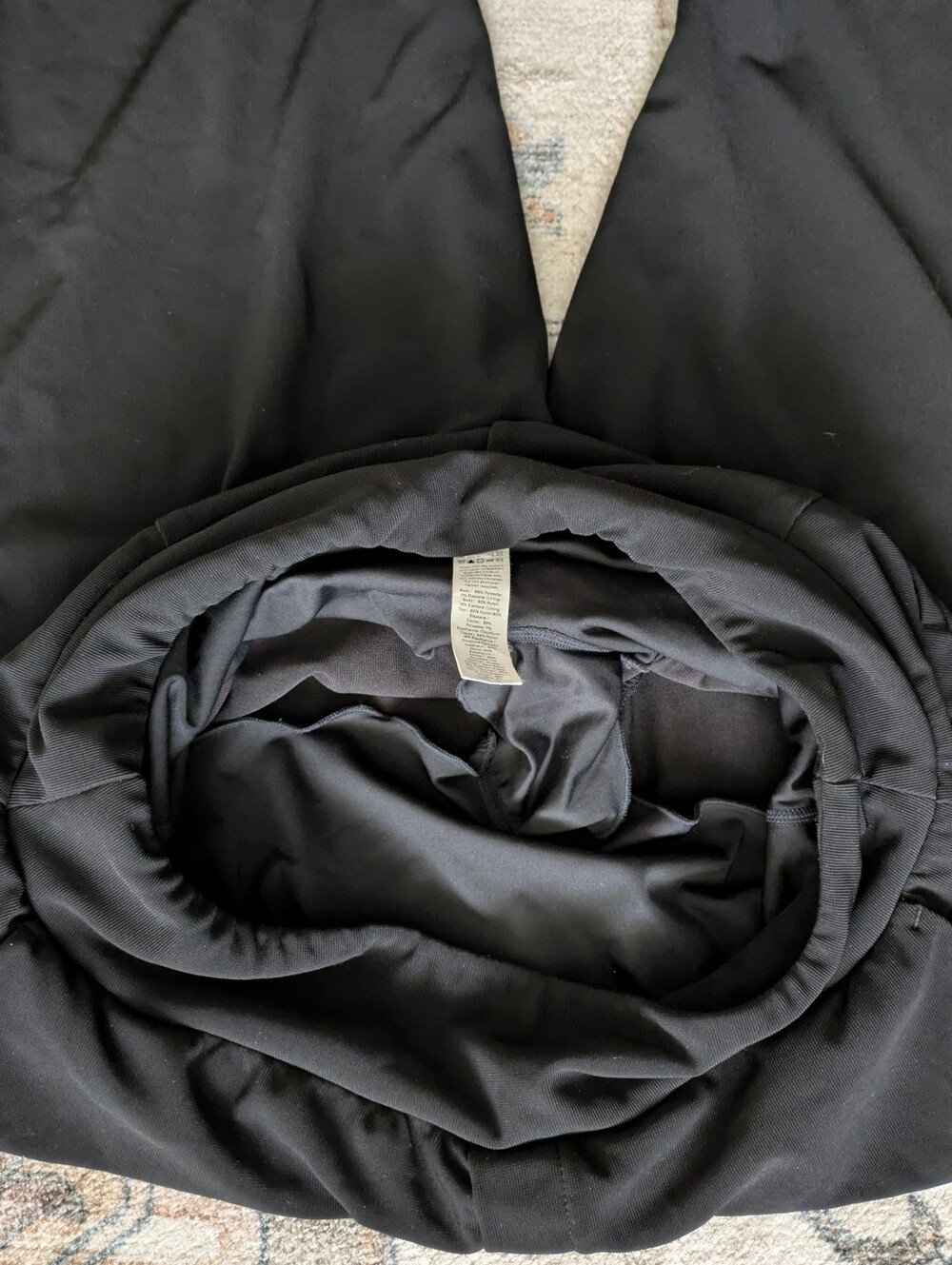 Halara Black Ribbed Pants - Picture 5 of 5